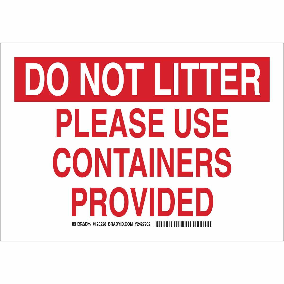 Brady® 128227 Office & Facility Signs