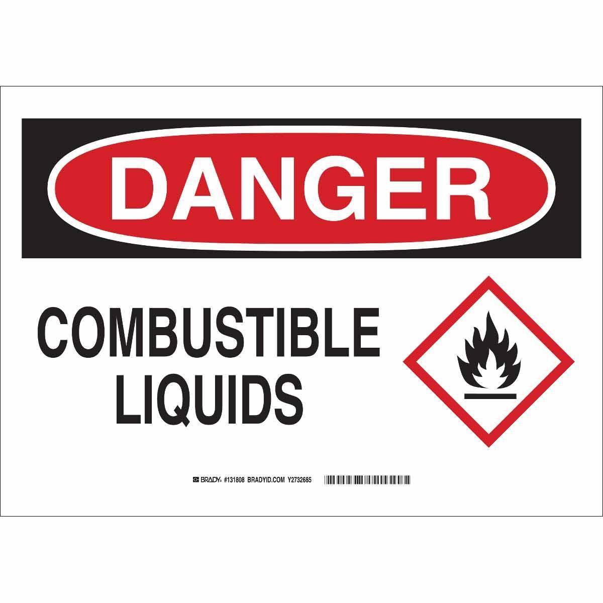 Brady® 131804 Chemical & Hazardous Material Signs