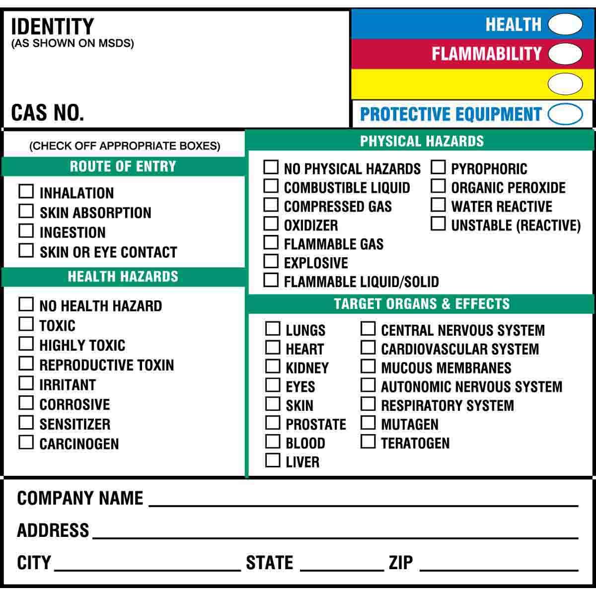 Brady® 60330 Safety & Facility Labels