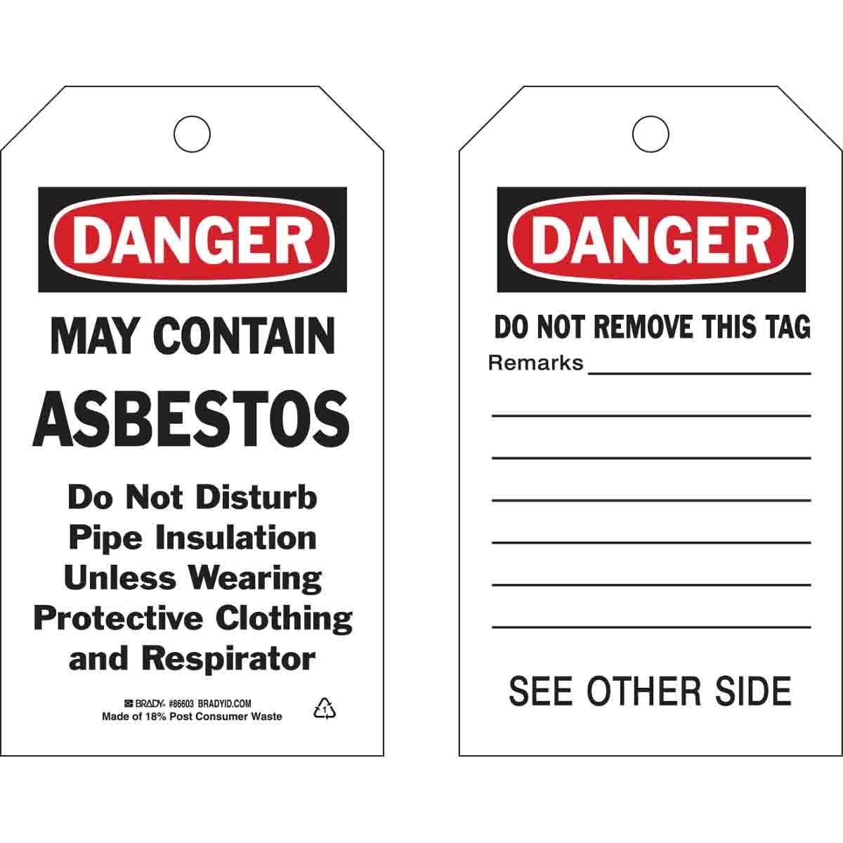 Brady® 86490 Safety & Facility Tags