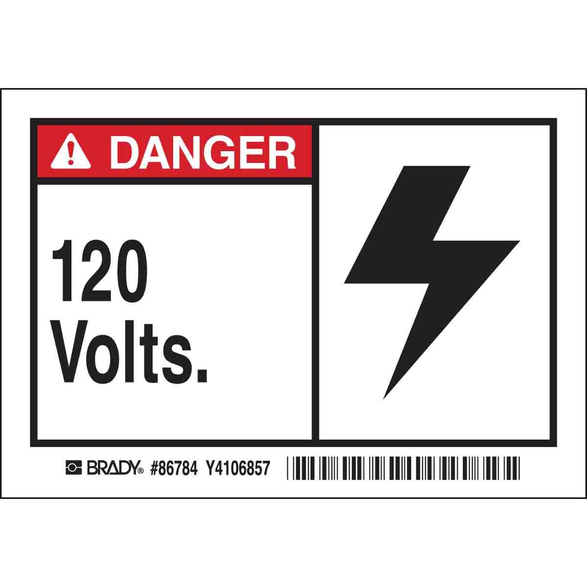 Brady® 86784 Safety & Facility Labels