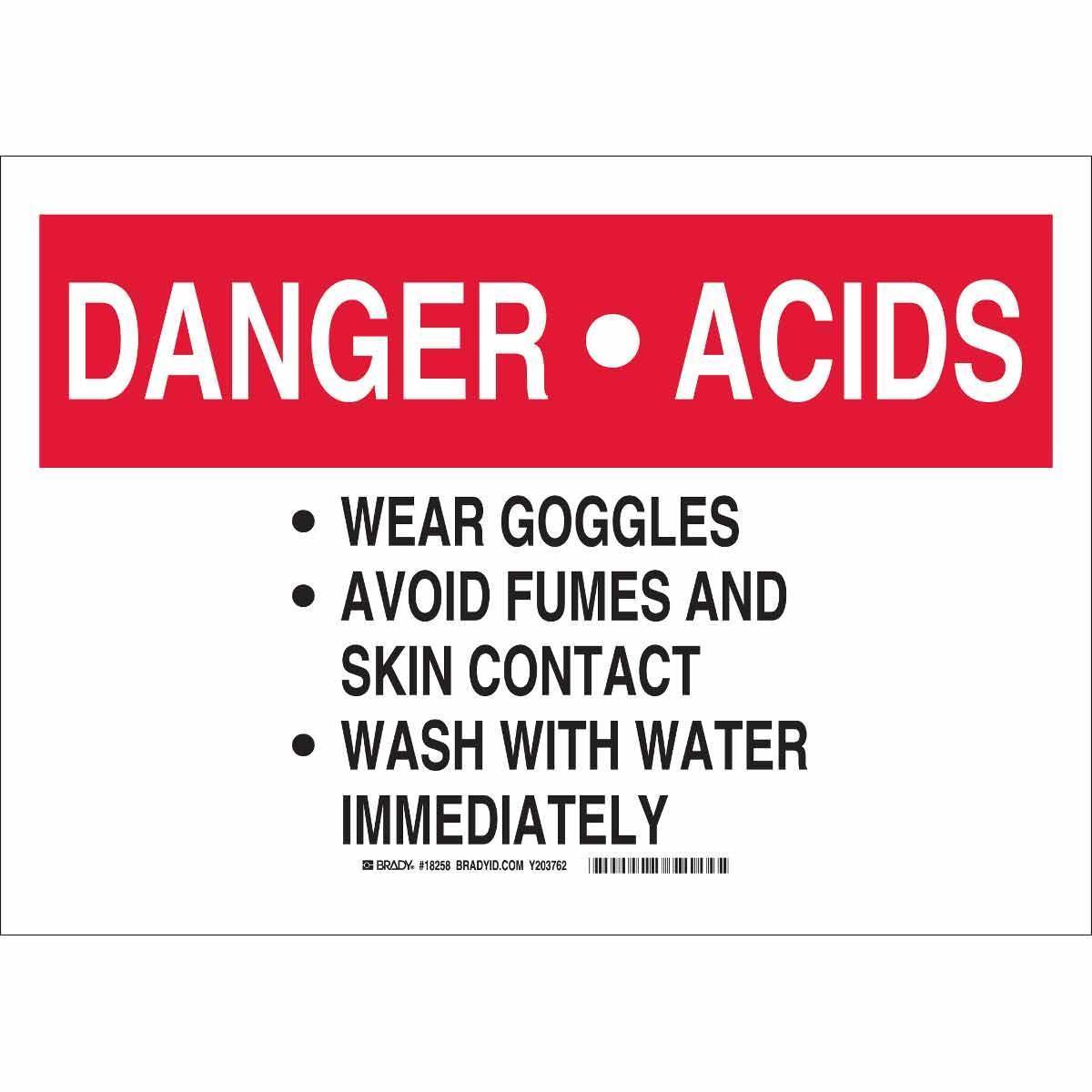 Brady® 18258 Accident Prevention Signs