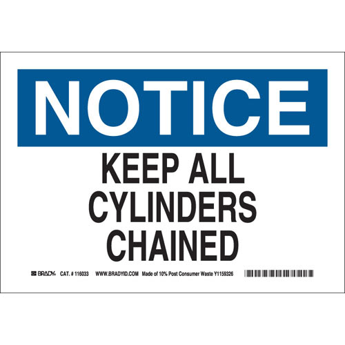 Brady® 116033 Chemical & Hazardous Material Signs