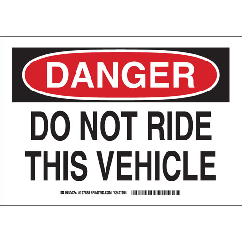 Brady® 127836 Accident Prevention Signs