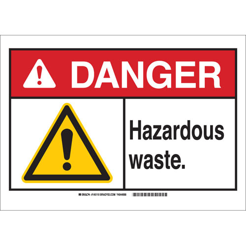Brady® 145110 Chemical & Hazardous Material Signs