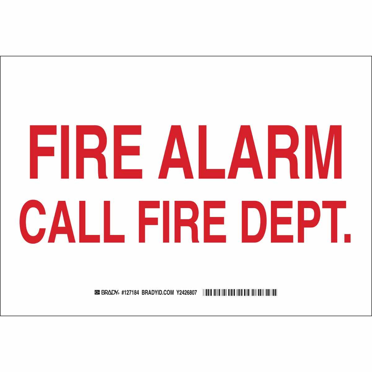 Brady® 127186 Fire, Emergency, Exit & First Aid Signs