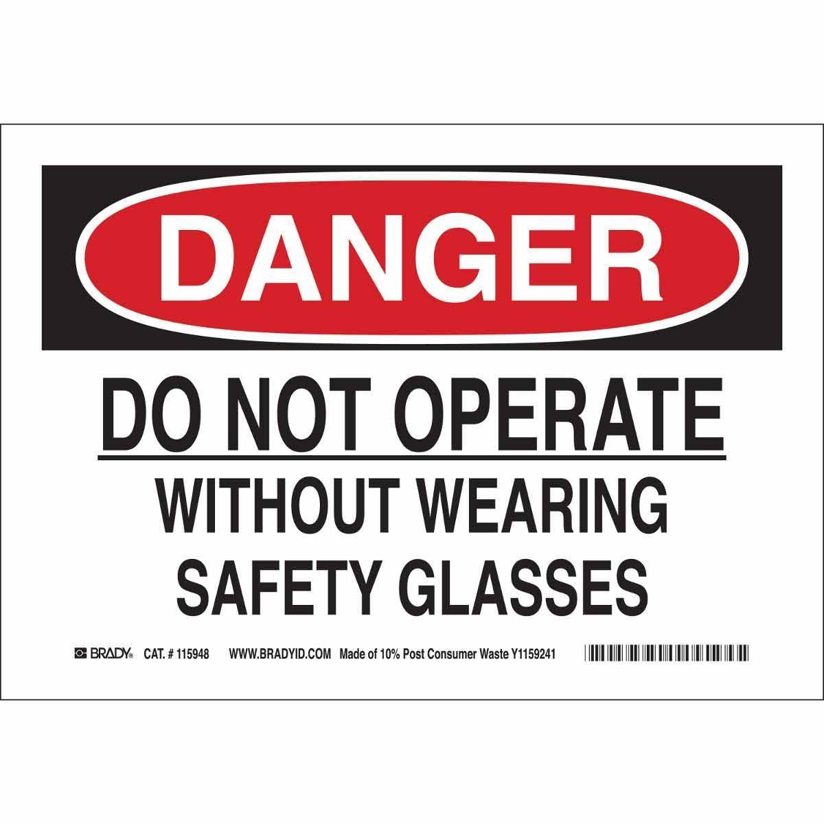 Brady® 118169 Accident Prevention Signs