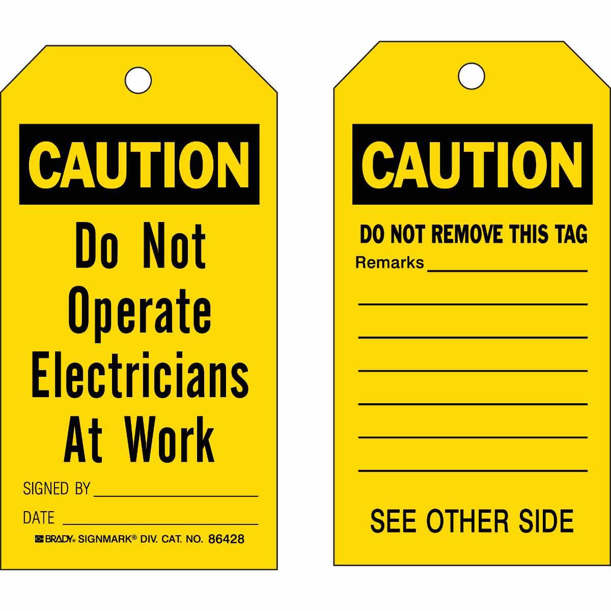 Brady® 86428 Safety & Facility Tags