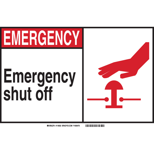 Brady® 120737 Fire, Emergency, Exit & First Aid Signs
