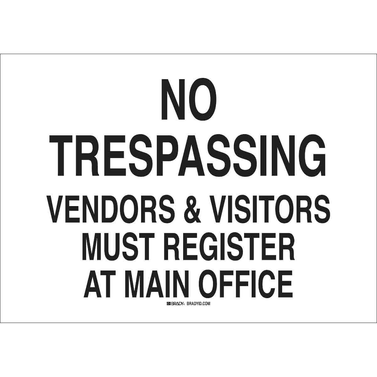 Brady® 90499 Access & Security Signs