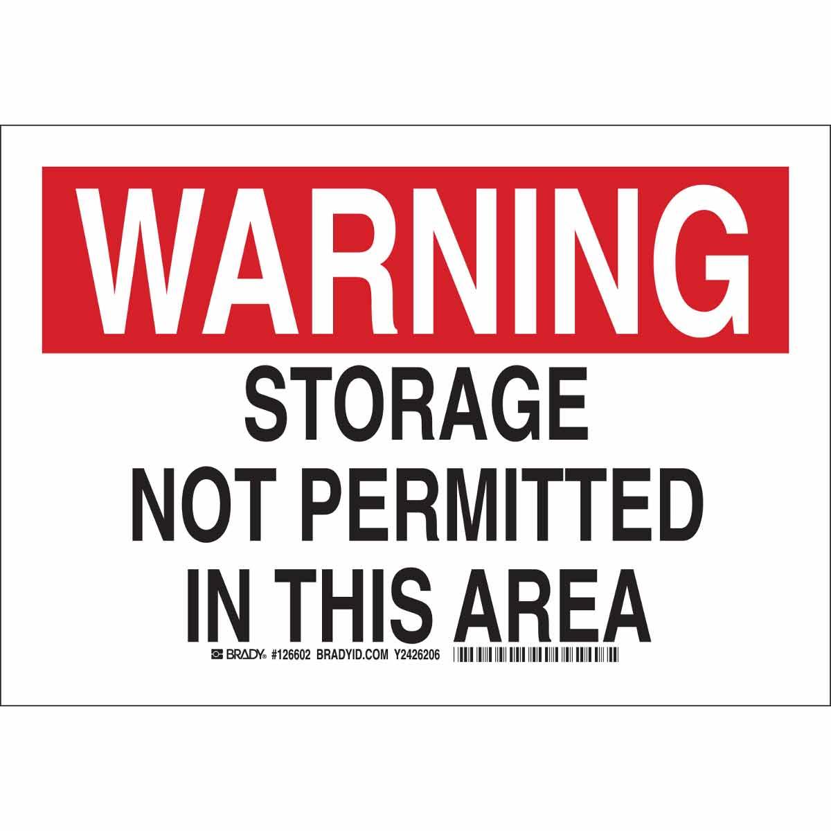 Brady® 126602 Chemical & Hazardous Material Signs