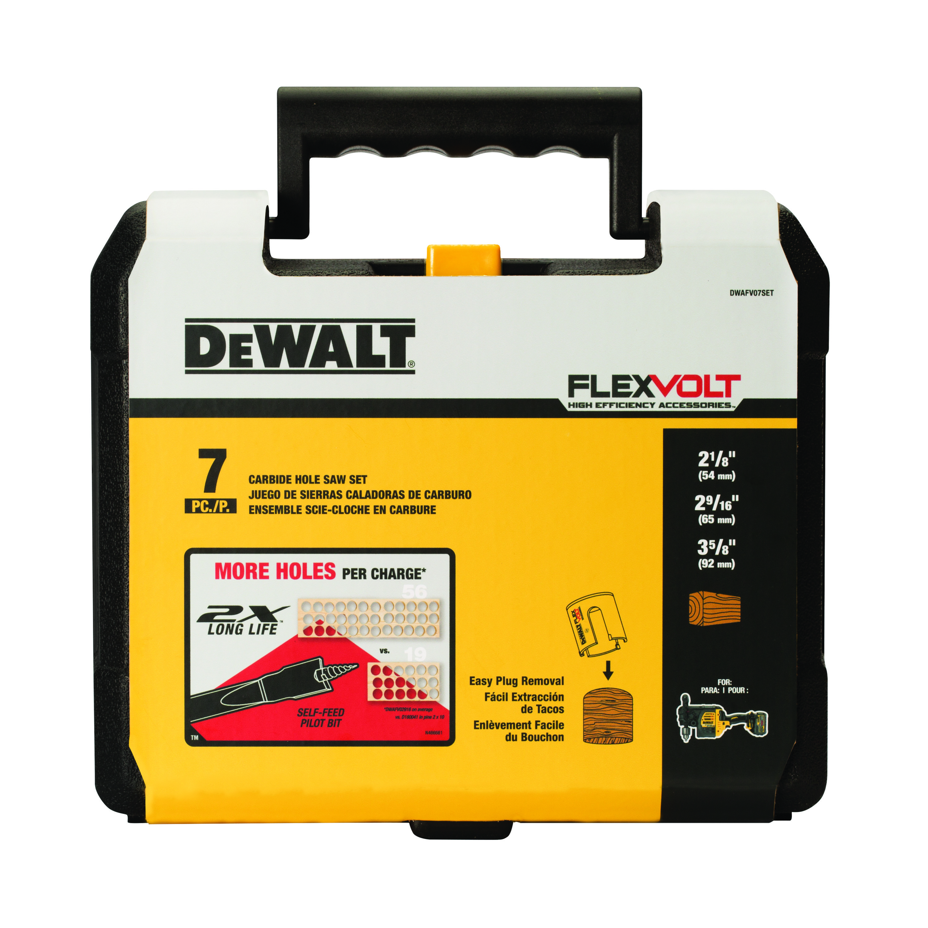 DeWALT® DWAFV07SET Hole Saw Kits