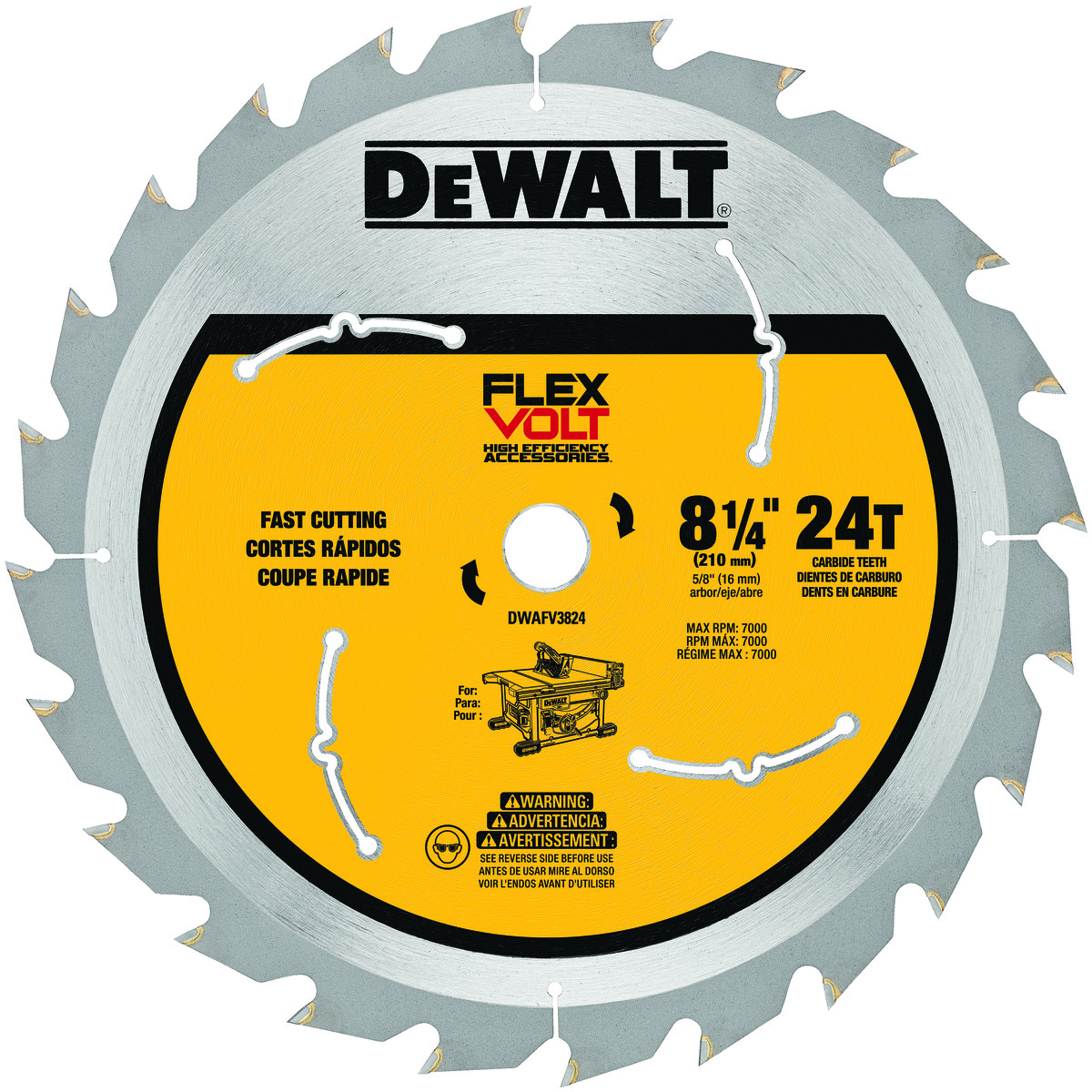 DeWALT® DWAFV3824 Circular Saw Blades