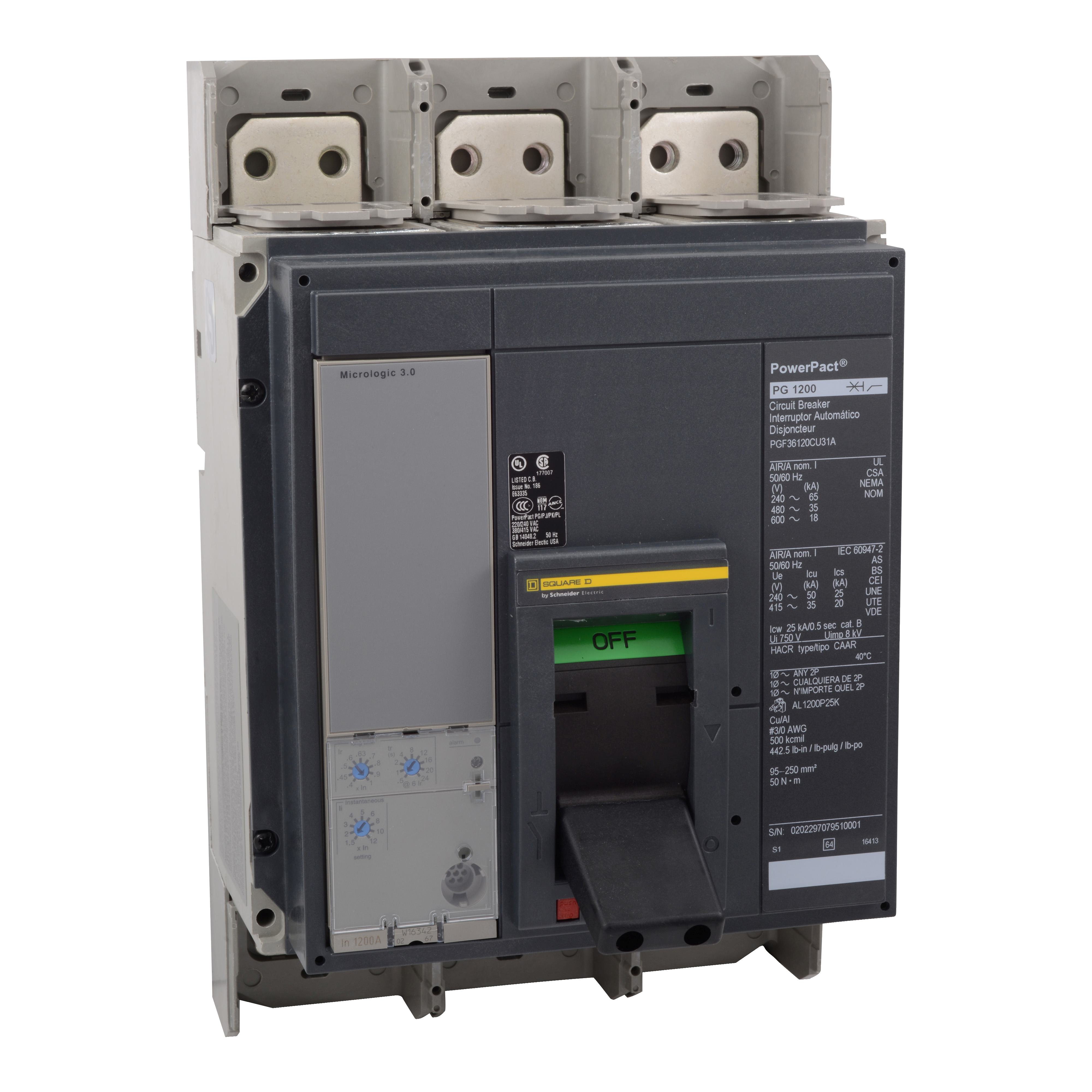 Square D™ PGF36120U31A Molded Case Circuit Breakers