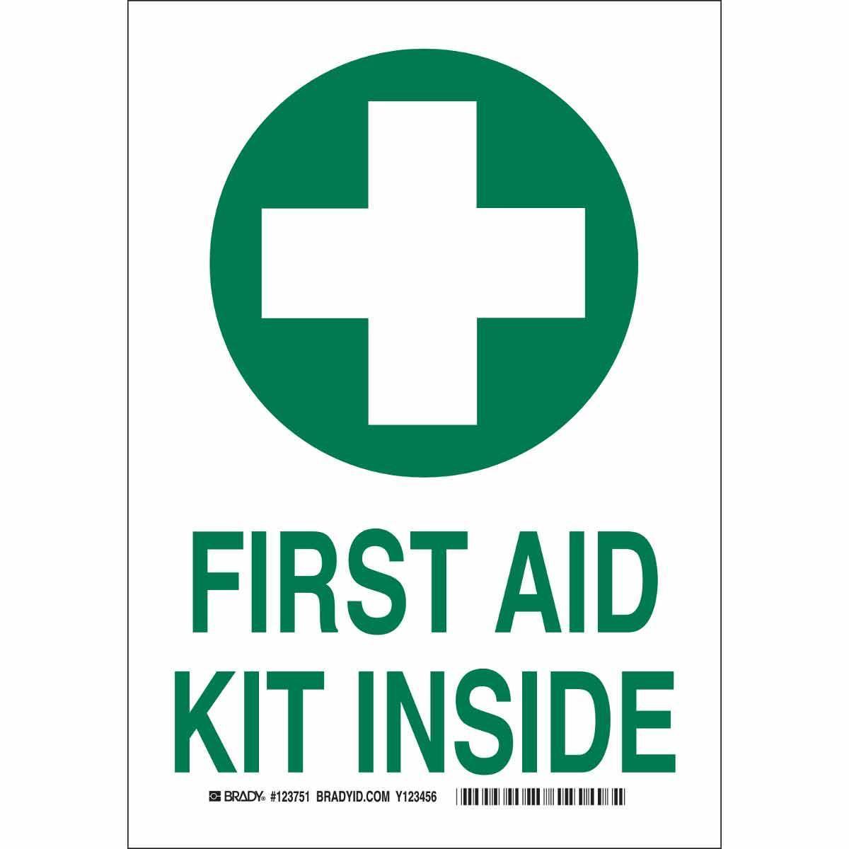 Brady® 123754 Fire, Emergency, Exit & First Aid Signs
