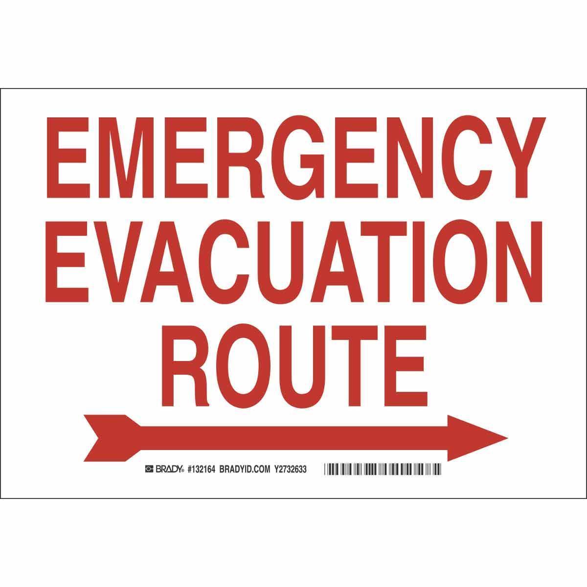 Brady® 132161 Fire, Emergency, Exit & First Aid Signs
