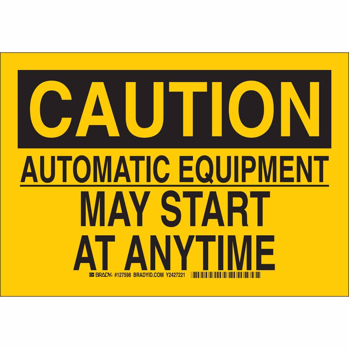 Brady® 127599 Accident Prevention Signs