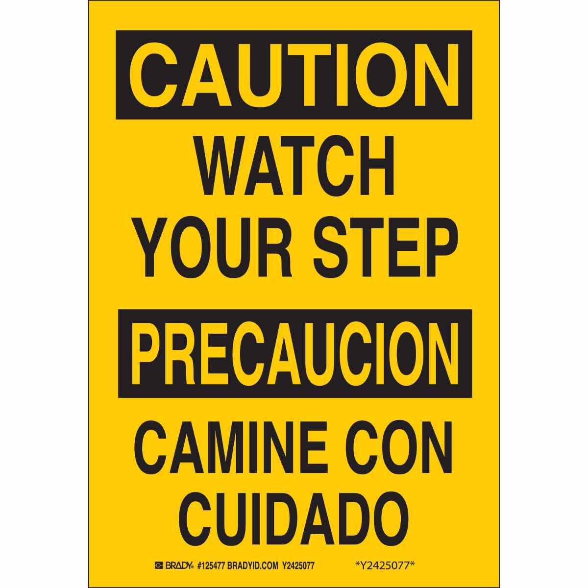 Brady® 125475 Accident Prevention Signs