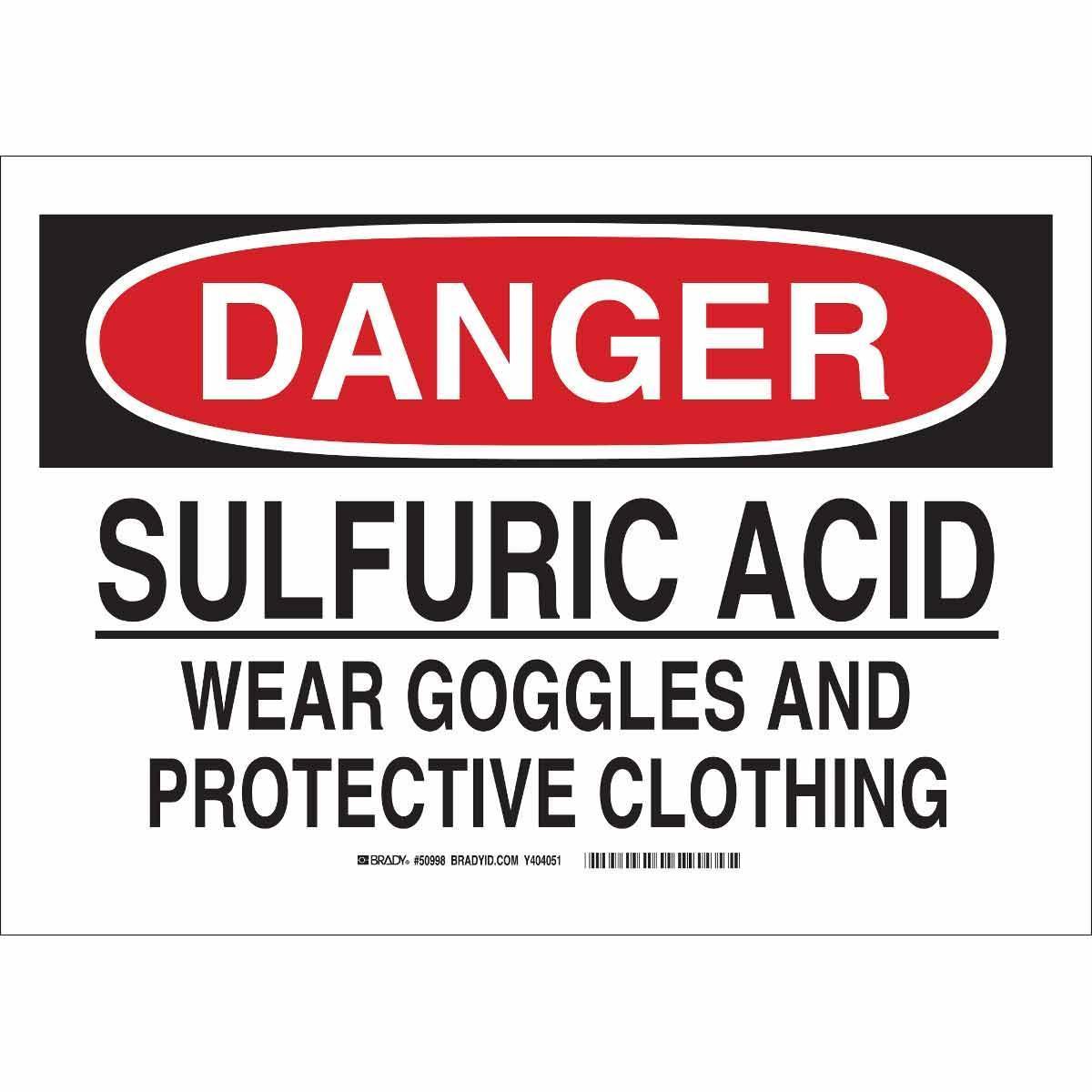 Brady® 59395 Chemical & Hazardous Material Signs