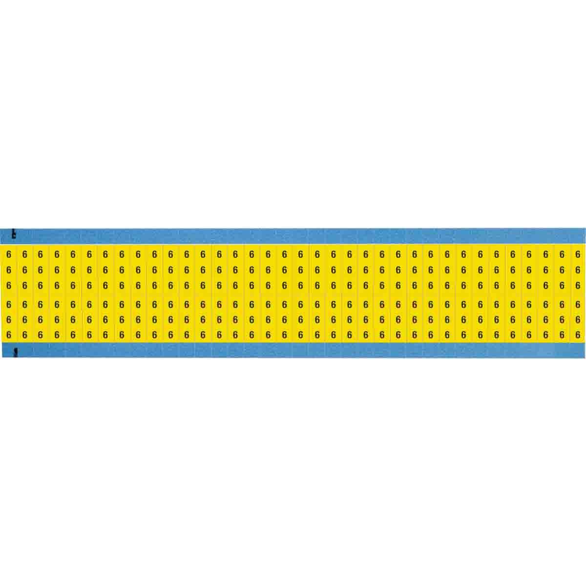 Brady® WM-6-YL-SC-PK Wire Marker Cards