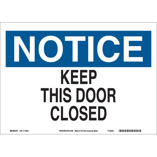 Brady® 116040 Access & Security Signs