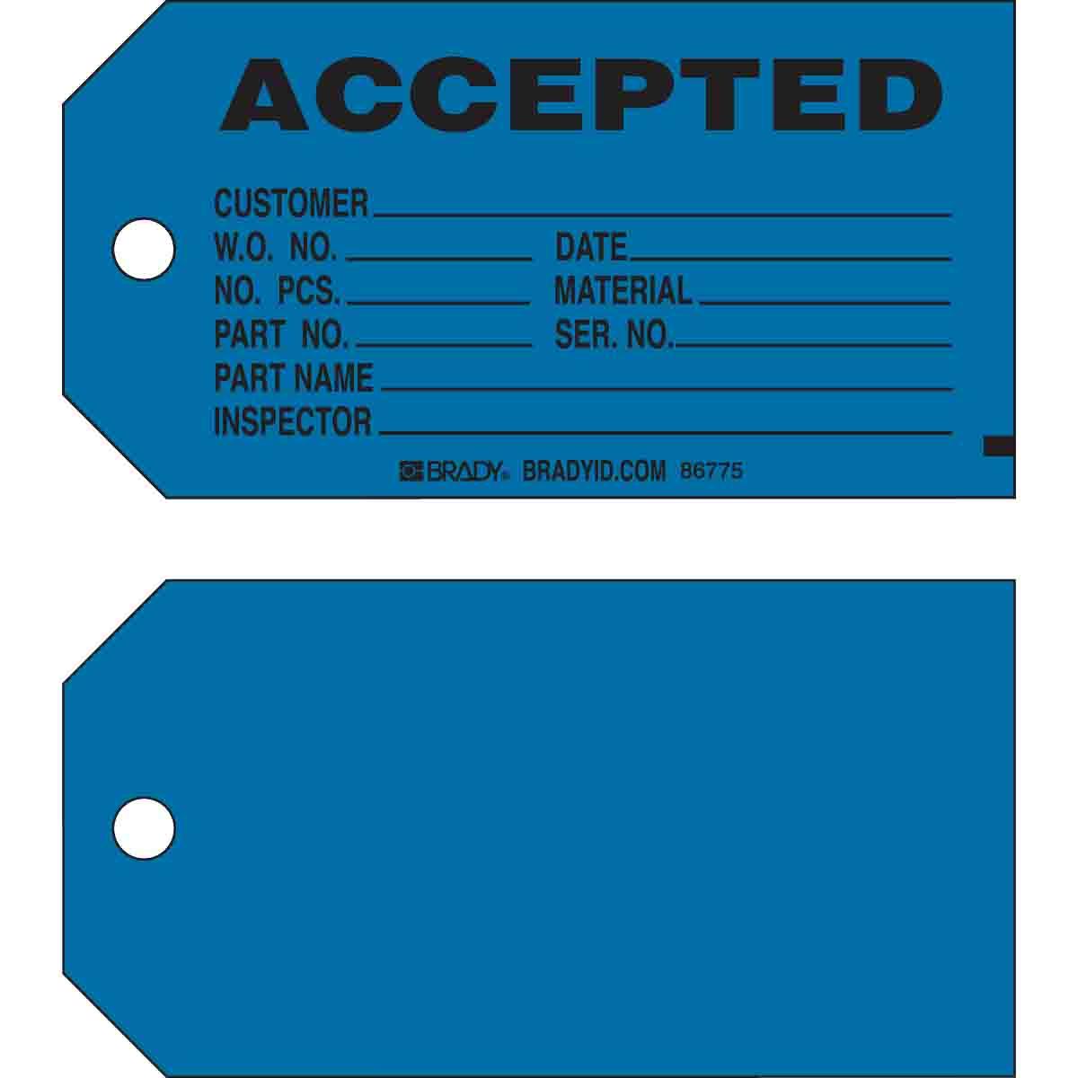 Brady® 86775 Safety & Facility Tags