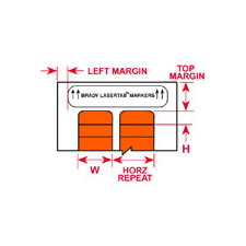 Brady® LAT-175-124-OR Wire & Component Labels