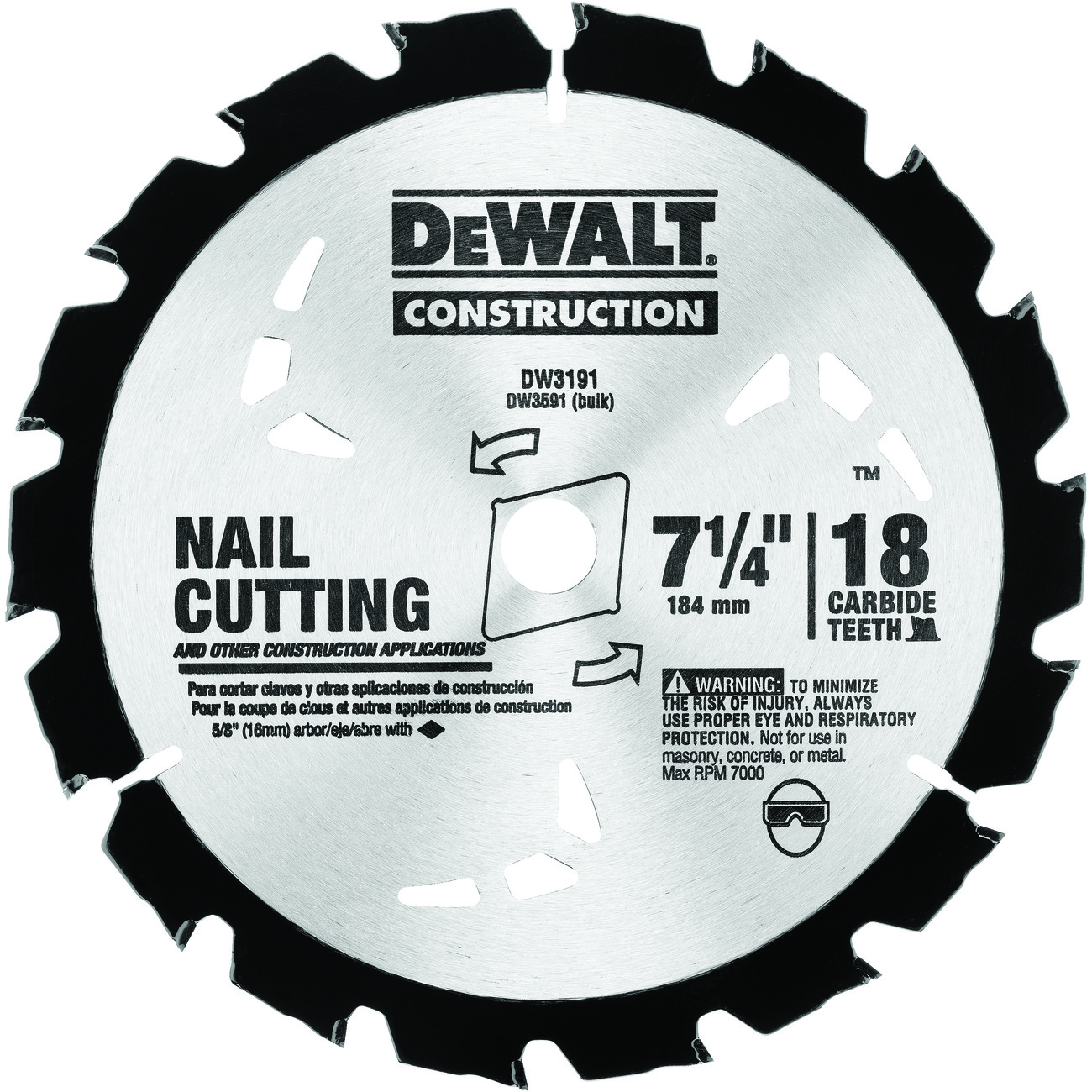 DeWALT® DW3191 Circular Saw Blades