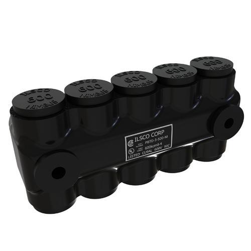 ILSCO® PBTD-3-500-M Mechanical Multiple Cable Taps