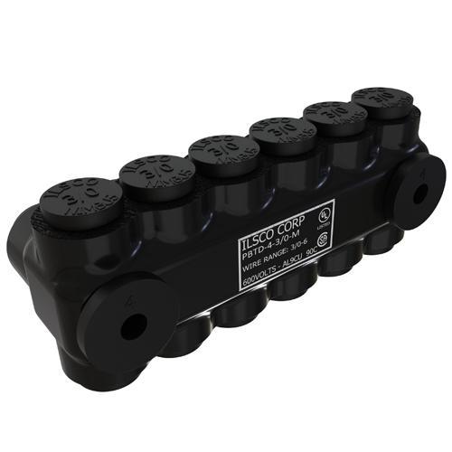 ILSCO® PBTD-4-3/0-M Mechanical Insulated Cable Taps