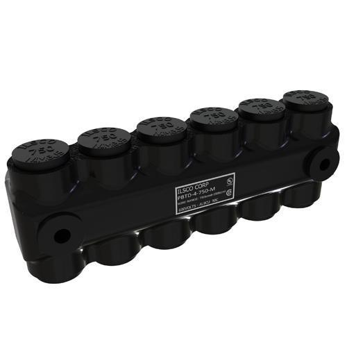ILSCO® PBTD-4-750-M Mechanical Multiple Cable Taps