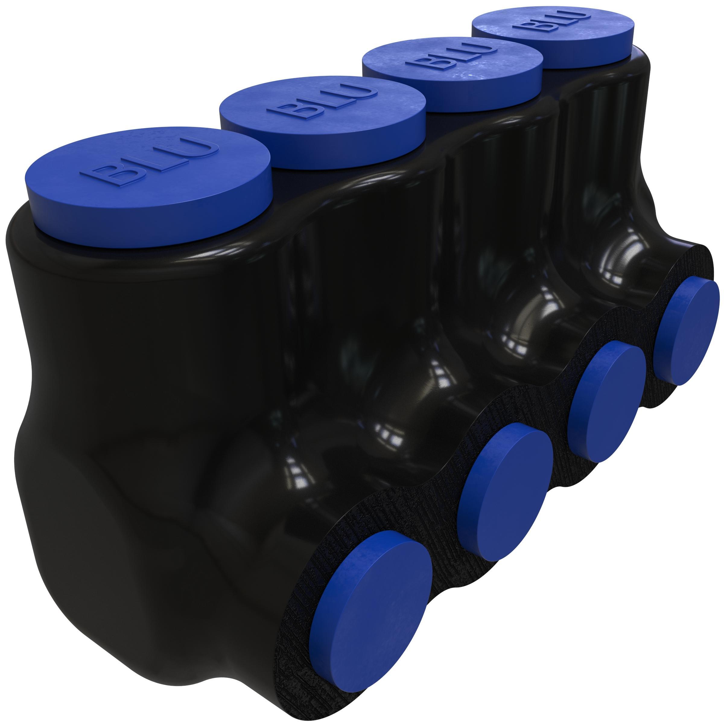 ILSCO® PBTI-4-4-F-BLU Mechanical Insulated Cable Taps