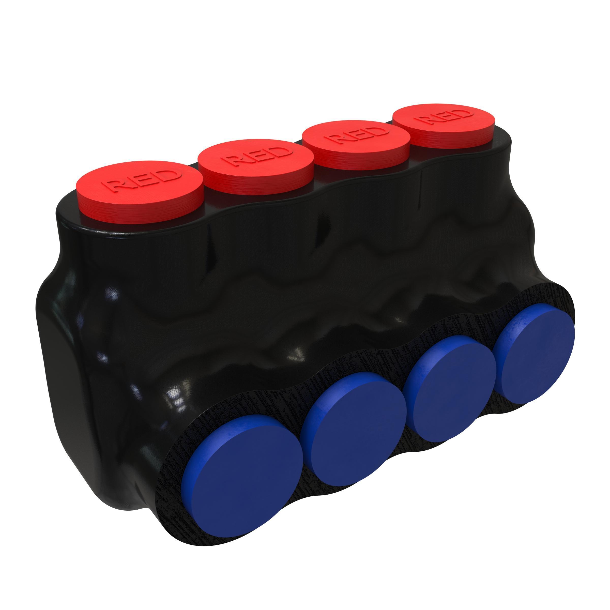 ILSCO® PBTI-4-1/0-F-RED Mechanical Insulated Cable Taps