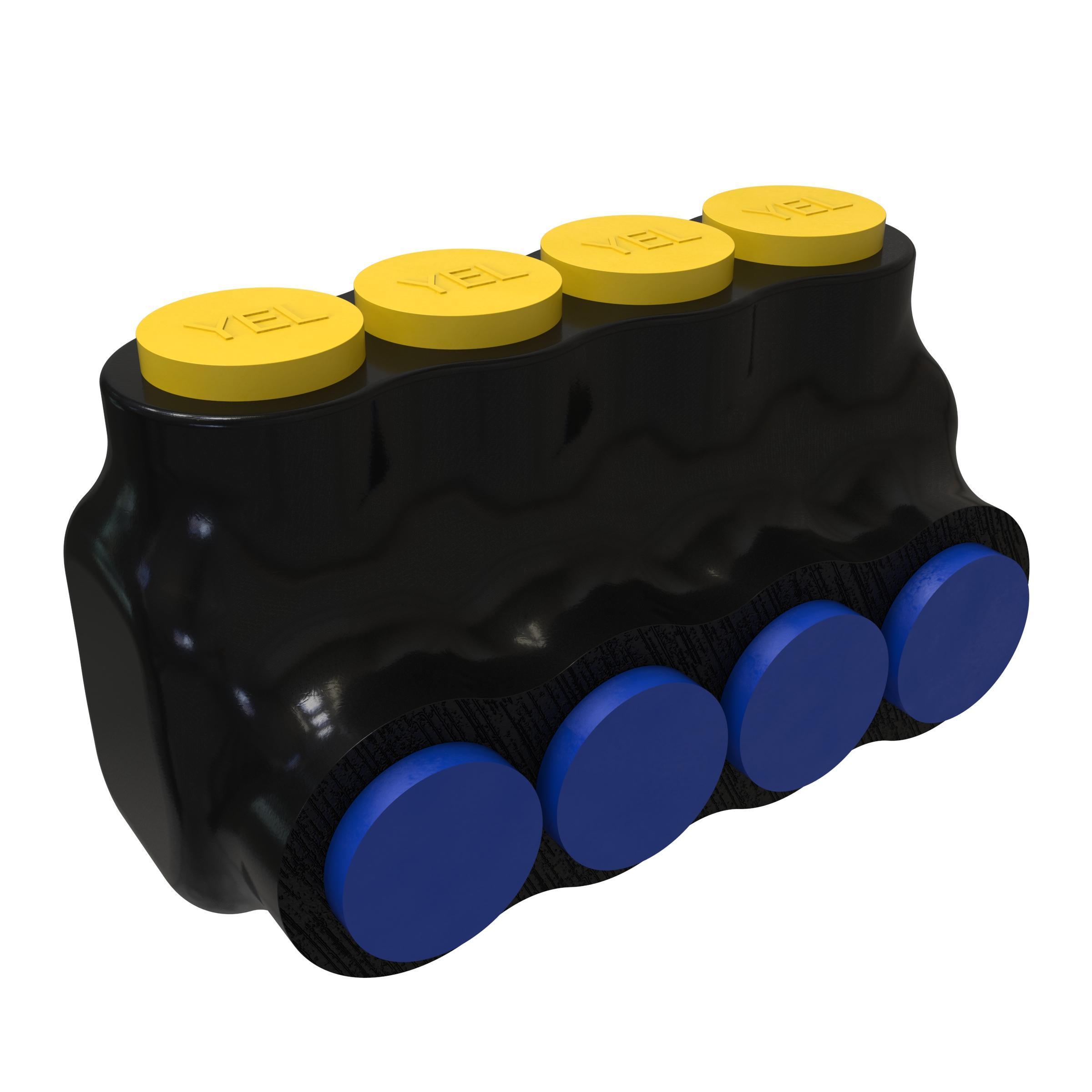 ILSCO® PBTI-4-1/0-F-YEL Mechanical Insulated Cable Taps