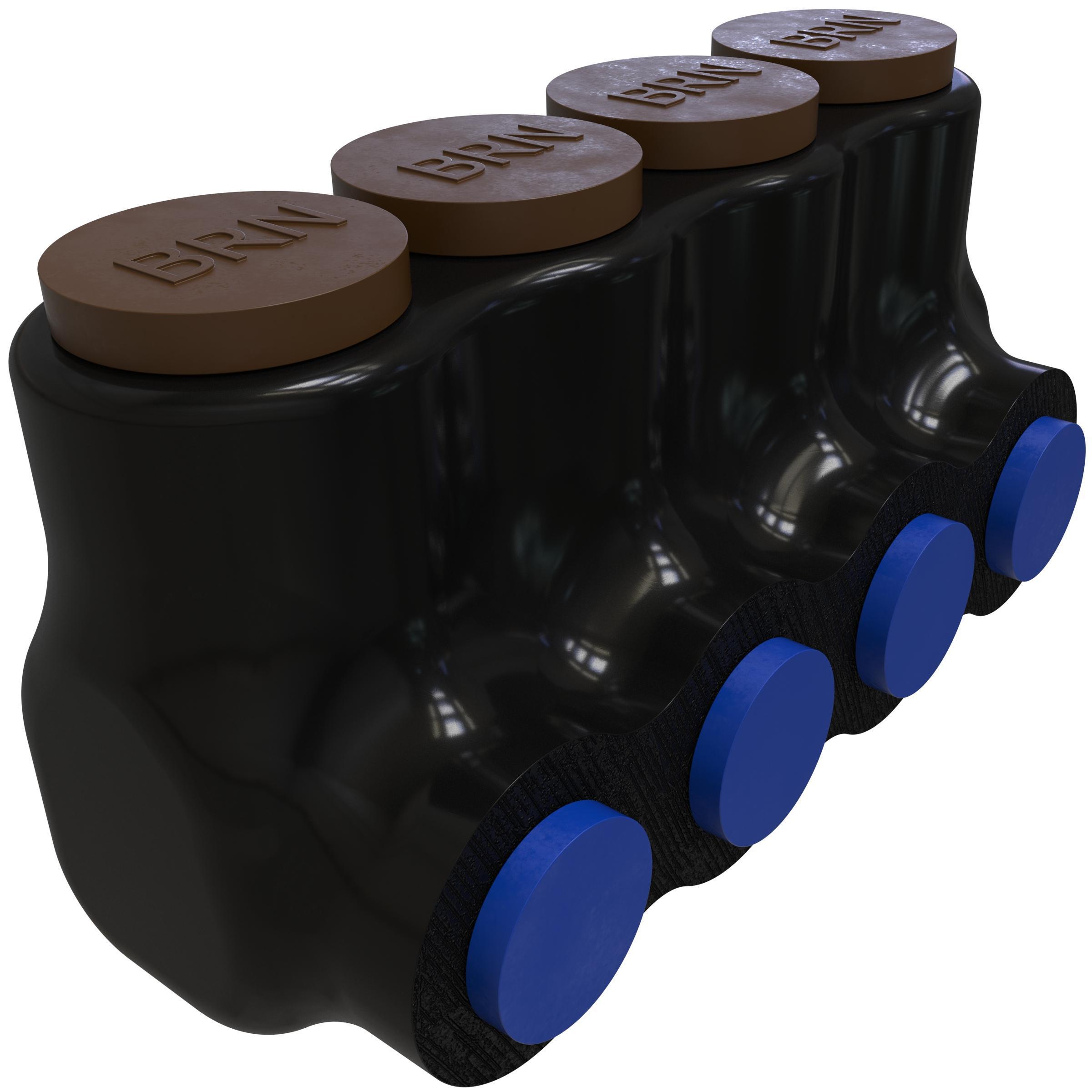 ILSCO® PBTI-4-4-F-BRN Mechanical Insulated Cable Taps