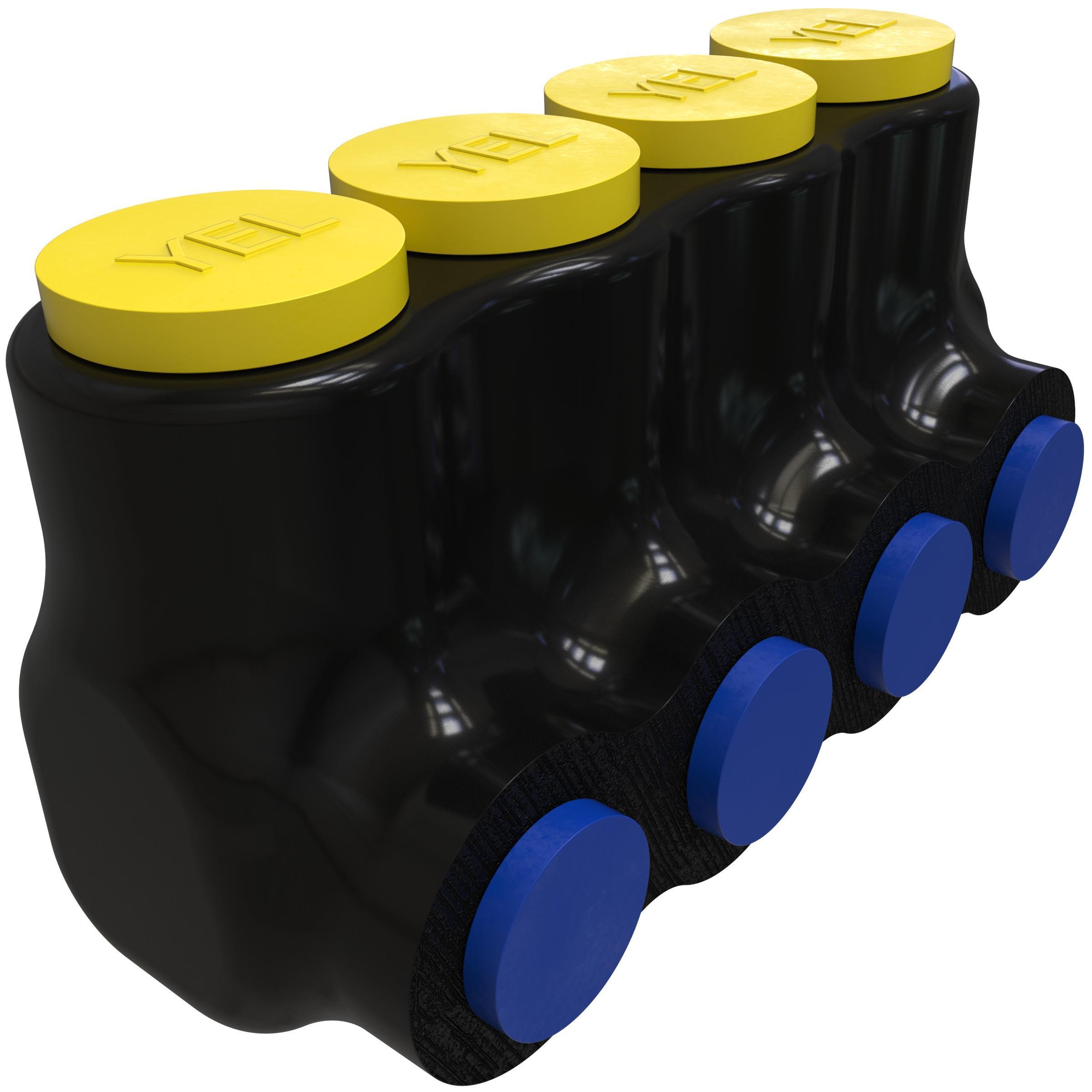 ILSCO® PBTI-4-4-F-YEL Mechanical Insulated Cable Taps
