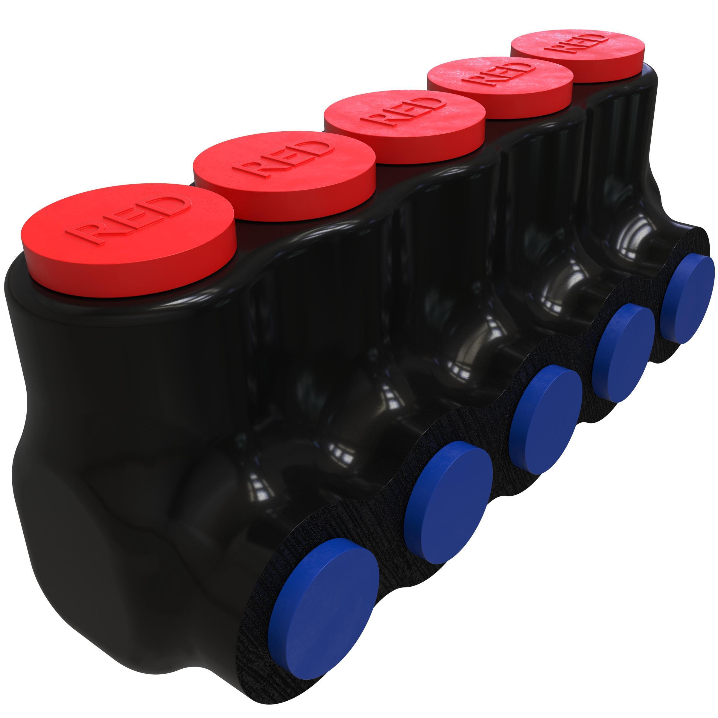 ILSCO® PBTI-5-4-F-RED Mechanical Insulated Cable Taps