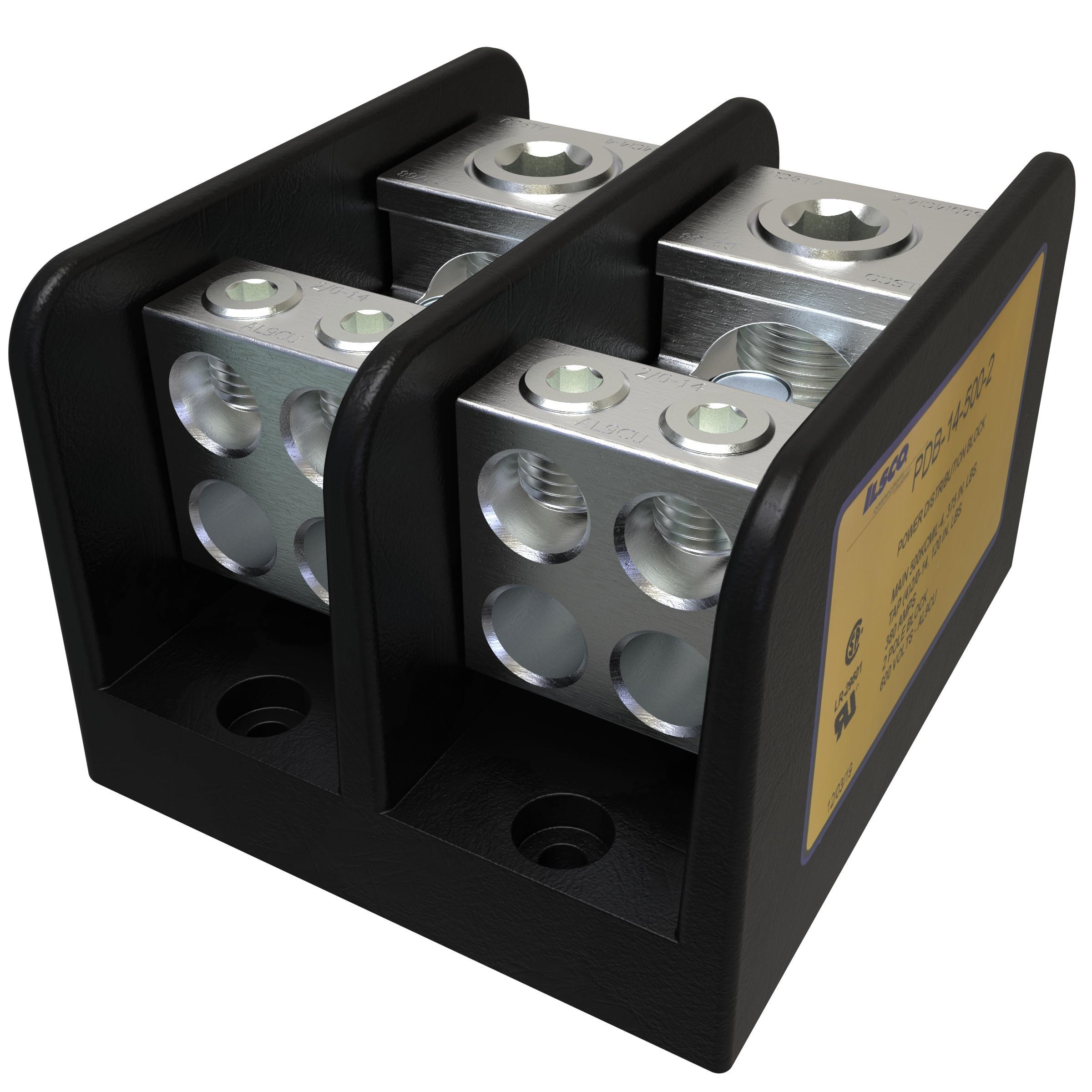 ILSCO® PDB-14-500-2 Multi-Pole Distribution Blocks