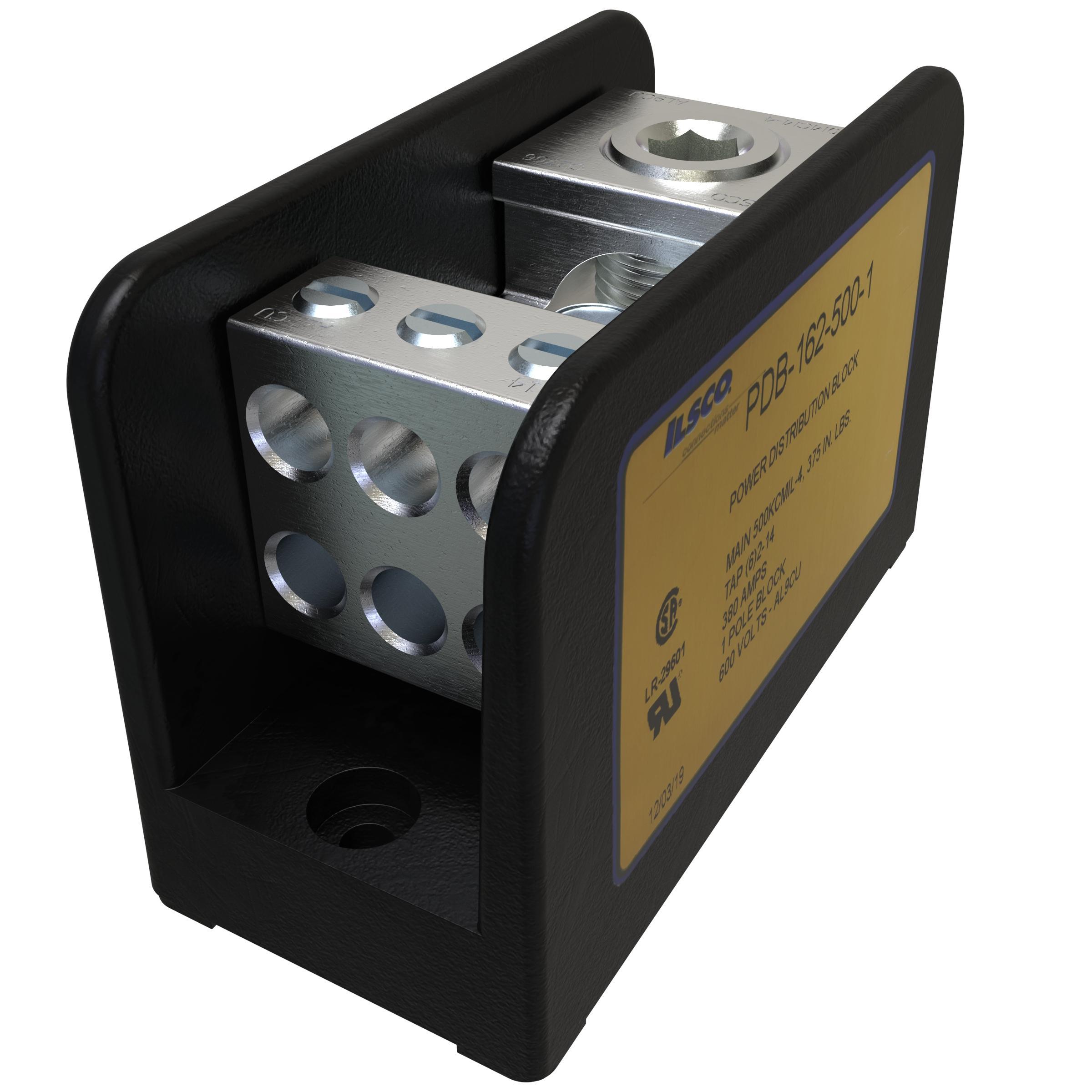 ILSCO® PDB-162-500-1 Single Pole Distribution Blocks