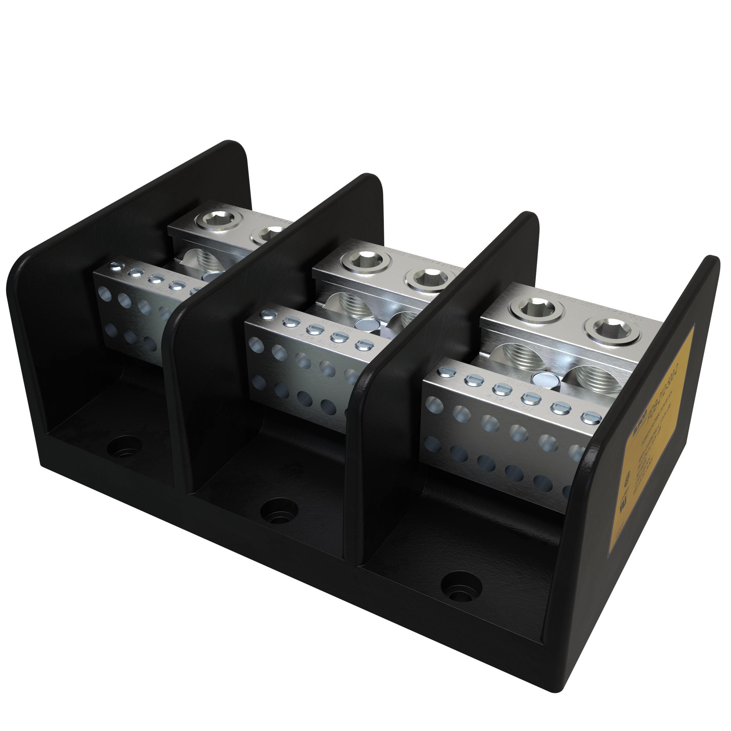 ILSCO® PDB-212-500-3 Multi-Pole Distribution Blocks