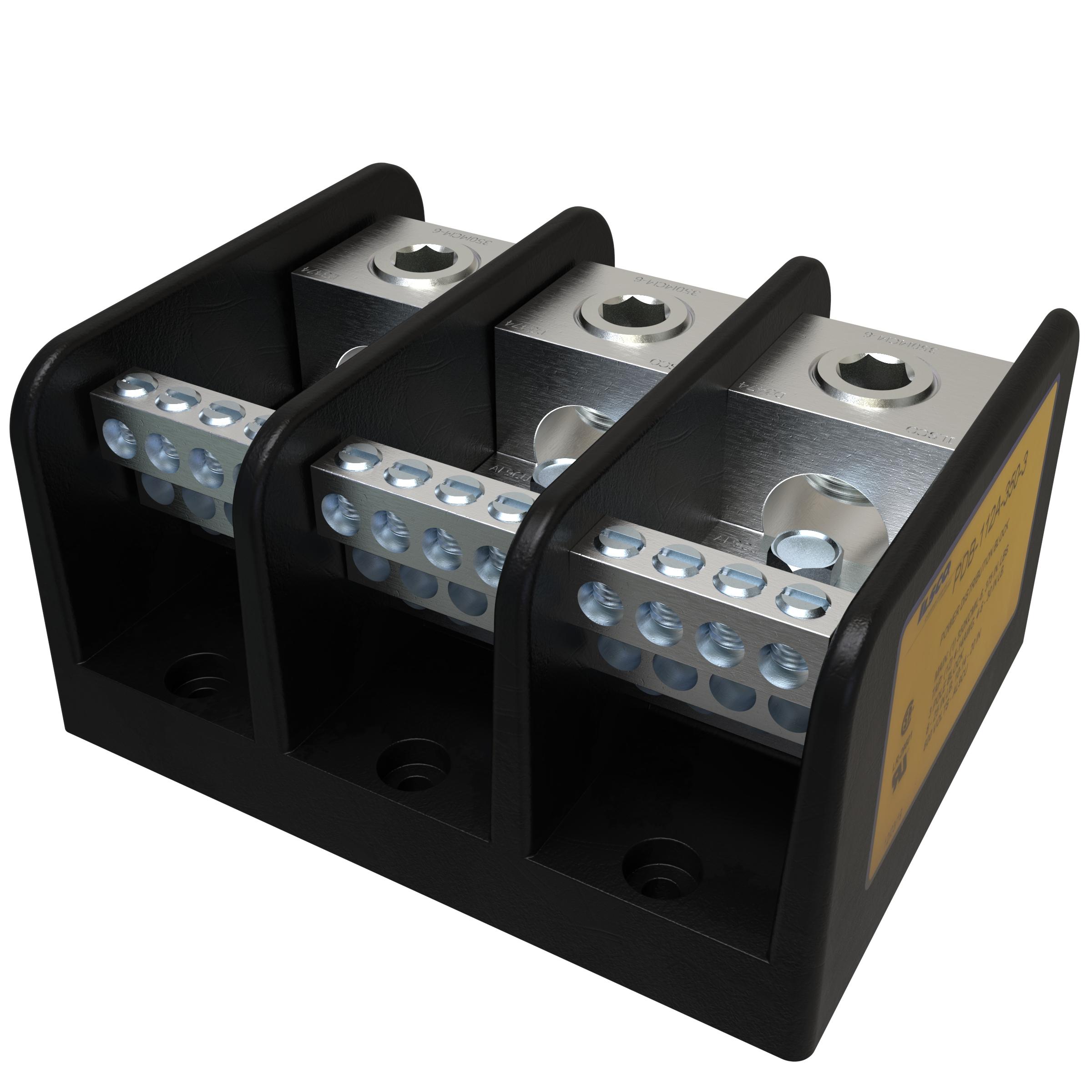 ILSCO® PDB-112A-350-3 Multi-Pole Distribution Blocks