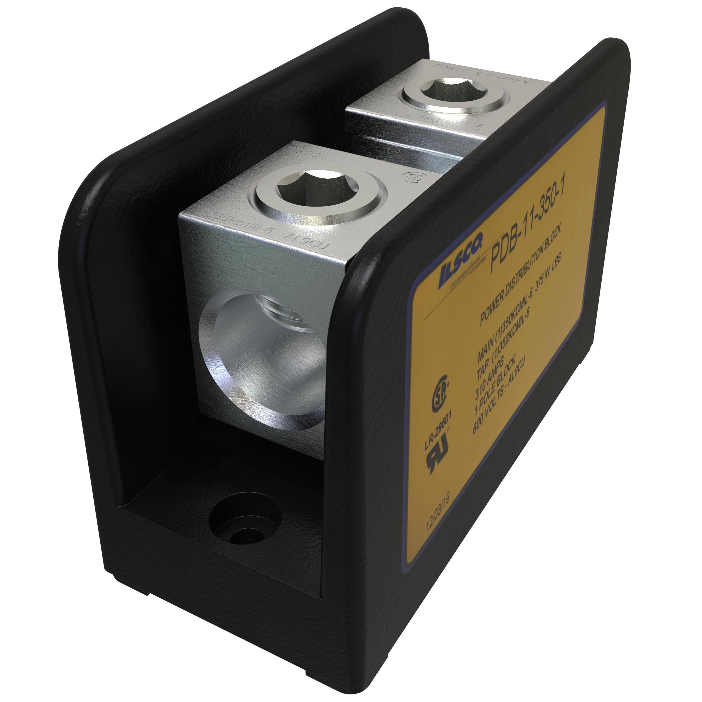 ILSCO® PDB-11-350-1 Single Pole Distribution Blocks