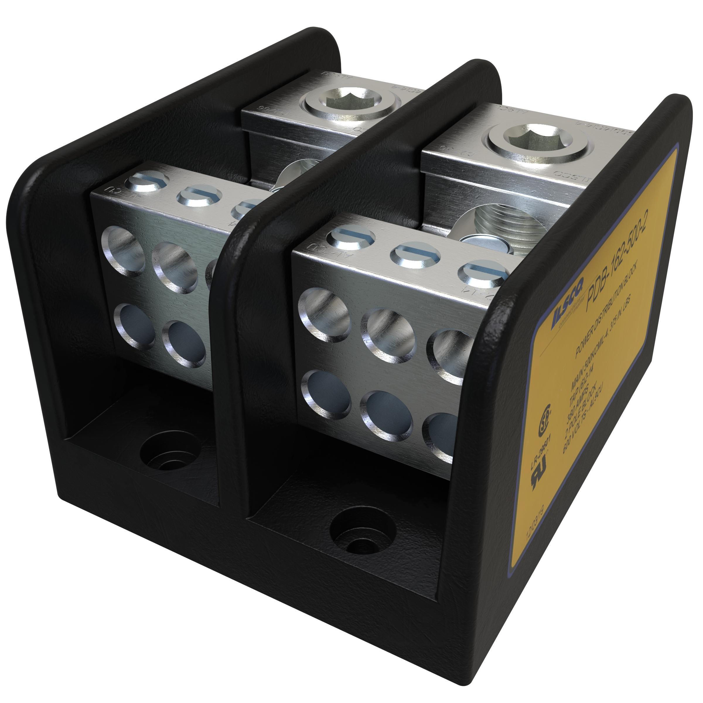 ILSCO® PDB-162-500-2 Multi-Pole Distribution Blocks