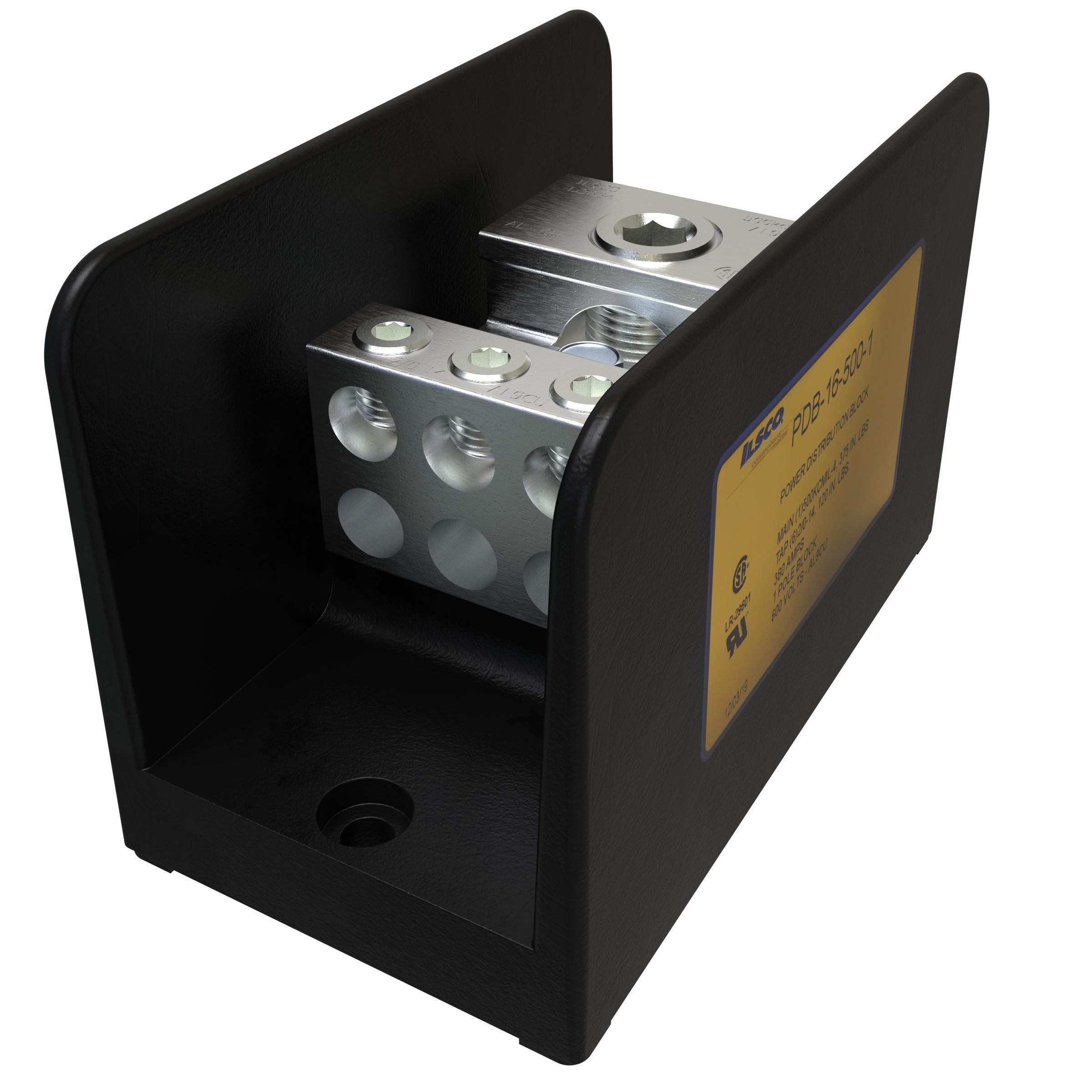 ILSCO® PDB-16-500-1 Single Pole Distribution Blocks