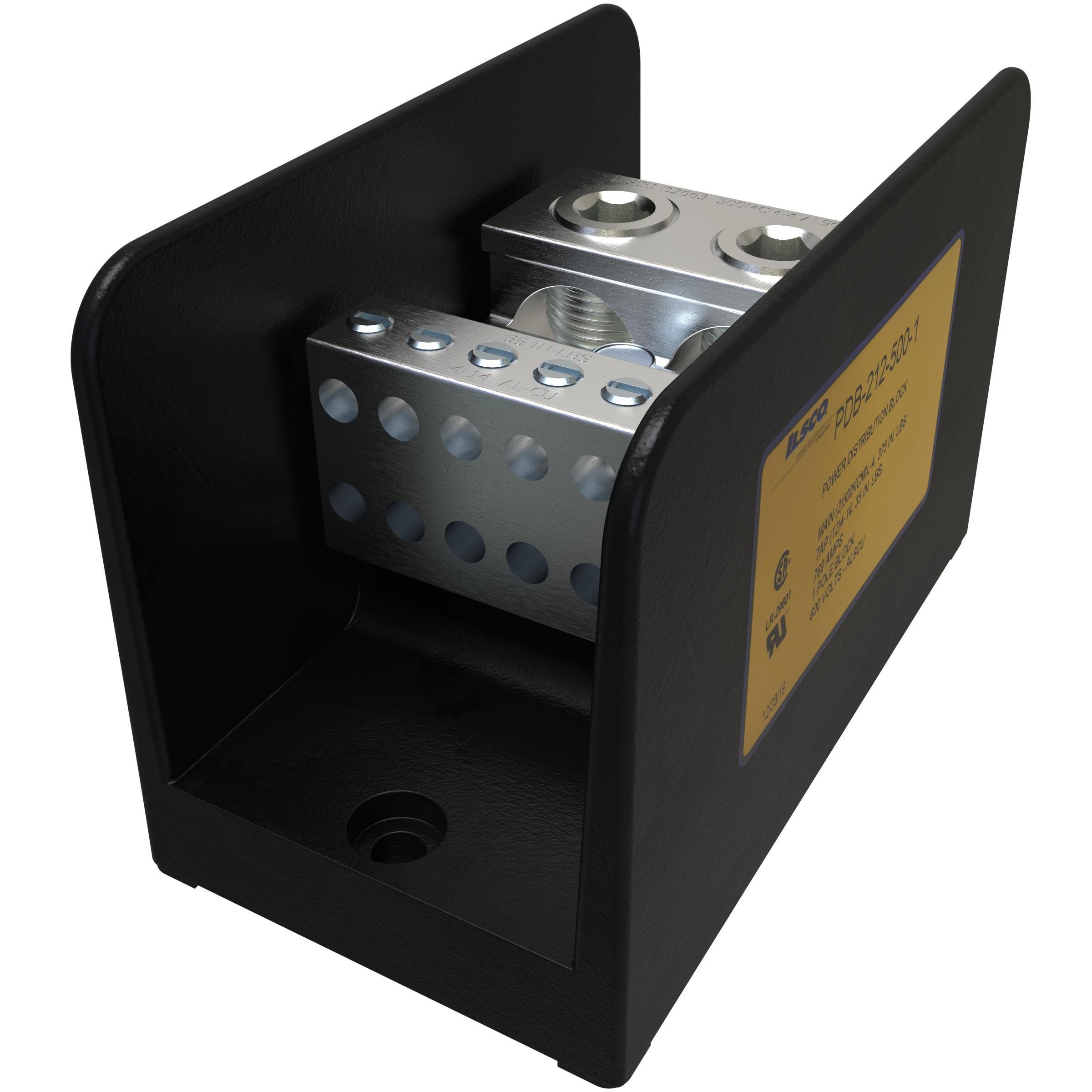 ILSCO® PDB-212-500-1 Single Pole Distribution Blocks