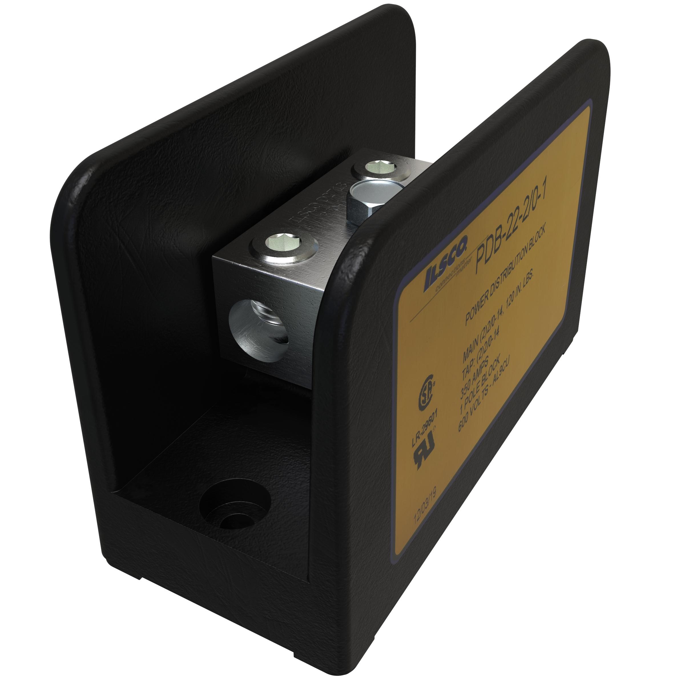ILSCO® PDB-22-2/0-1 Single Pole Distribution Blocks
