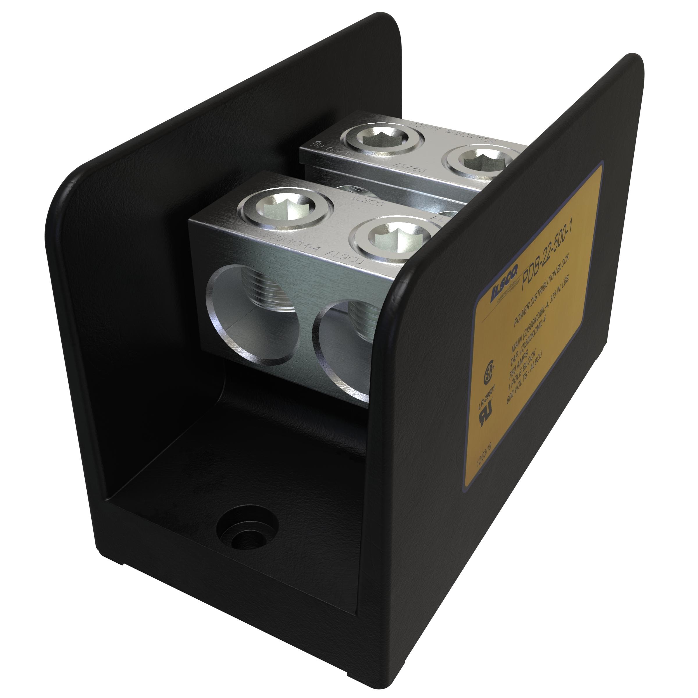 ILSCO® PDB-22-500-1 Single Pole Distribution Blocks