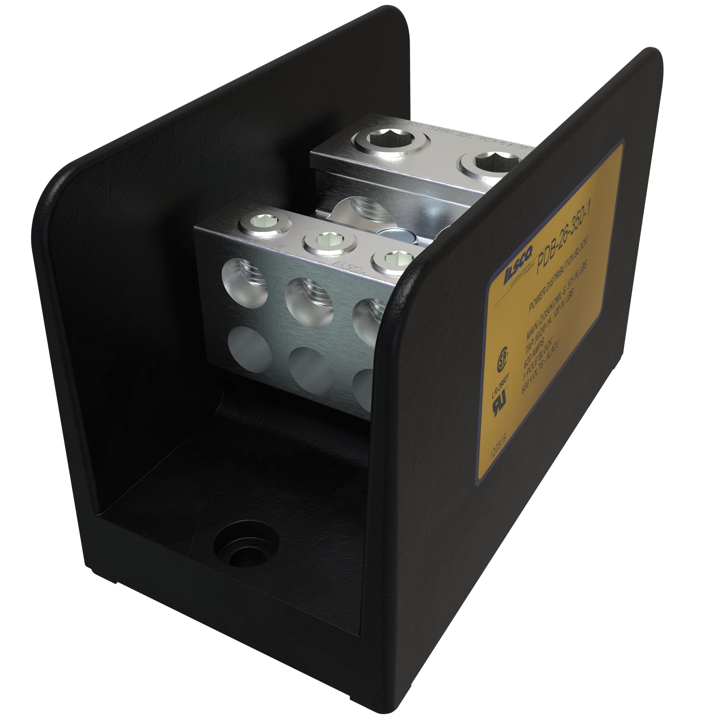 ILSCO® PDB-26-350-1 Single Pole Distribution Blocks