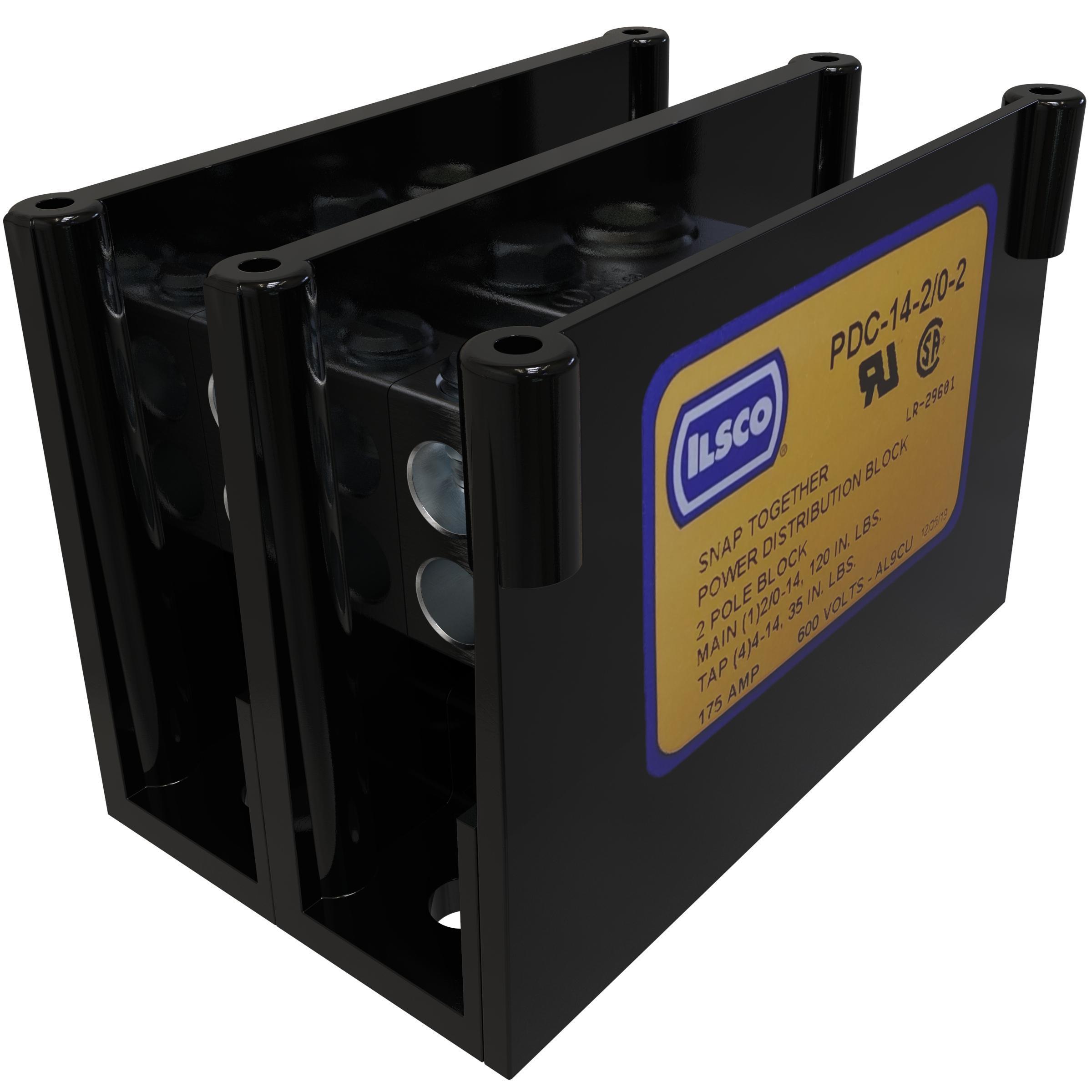 ILSCO® PDC-14-2/0-2 Multi-Pole Distribution Blocks