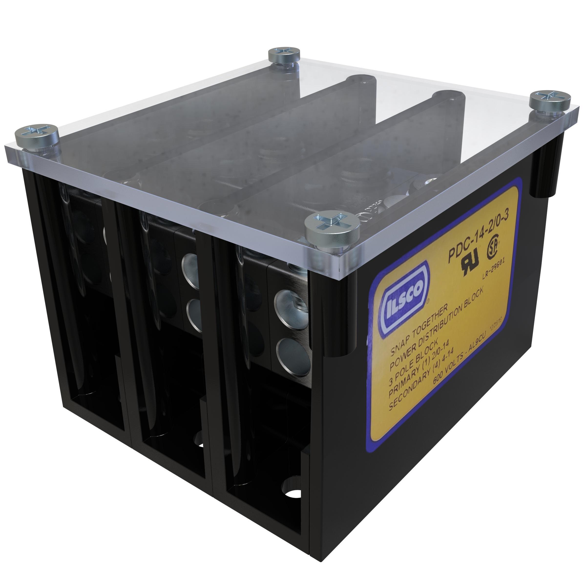 ILSCO® PDC-14-2/0-3 Multi-Pole Distribution Blocks